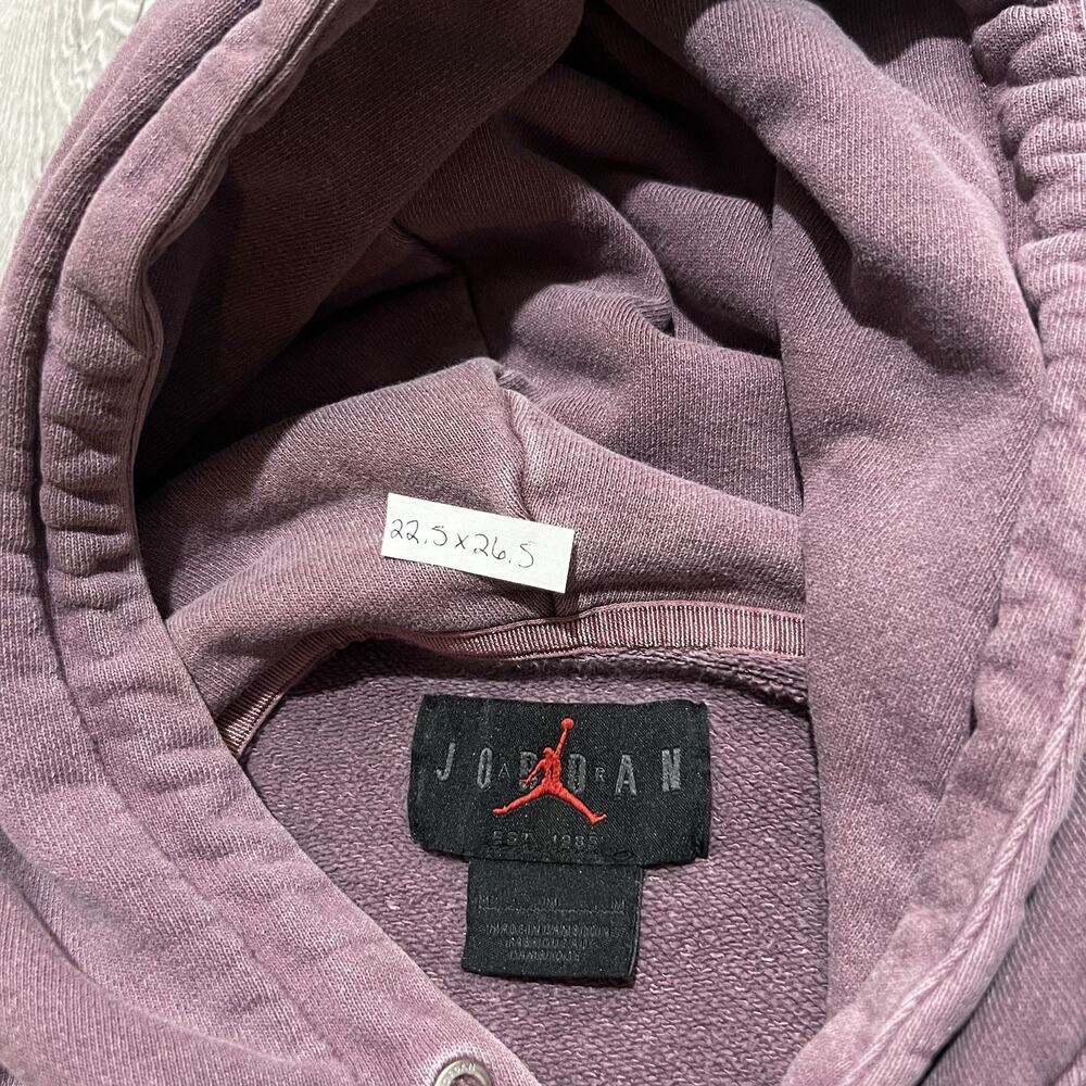 VTG Jordan Jumpman Heavy Cotton Pullover Faded Pigment Purple Basketball Hoodie - Picture 4 of 4